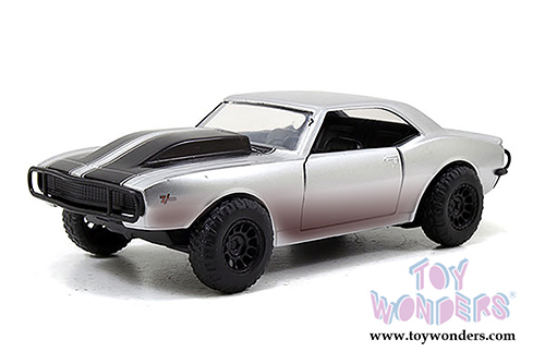 Jada Toys Fast & Furious - Dom's 1970 Dodge Charger Off-Road and Roman's 1967 Chevy Camaro Off-Road Twin Pack Hard Top (1970, 1967, 1/32 scale diecast model car, Asstd.) 97163