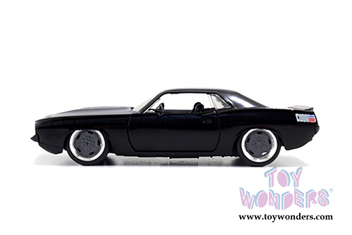 Jada Toys Fast & Furious - Letty's Plymouth Barracuda Hard Top (1/32 scale diecast model car, Black) 97206