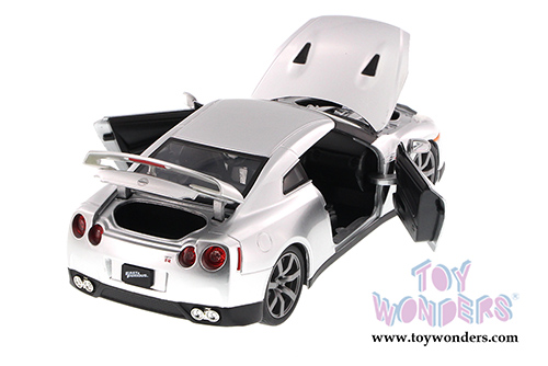 Jada Toys Fast & Furious - Brian's Nissan GT-R Hardtop (1/24 scale diecast model car, Candy Silver) 97213