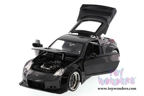 Jada Toys Fast & Furious - D.K.'s Nissan 350Z Hardtop (1/24 scale diecast model car, Gray) 97219