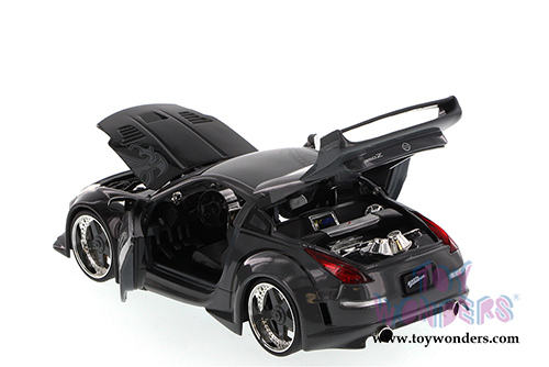 Jada Toys Fast & Furious - D.K.'s Nissan 350Z Hardtop (1/24 scale diecast model car, Gray) 97219