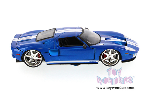 Jada Toys Fast & Furious - Ford GT Hardtop (1/24 scale diecast model car, Blue) 97307