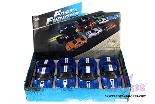 Jada Toys Fast & Furious - Ford GT Hardtop (1/24 scale diecast model car, Blue) 97307