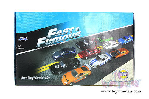 Jada Toys Fast & Furious - Dom's Chevy Chevelle SS Hardtop (1970, 1/24 scale diecast model car, Glossy Red) 97309