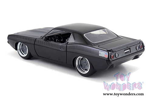 Jada Toys Fast & Furious - Letty's Plymouth Barracuda Hardtop (1/24 scale diecast model car, Black) 97310