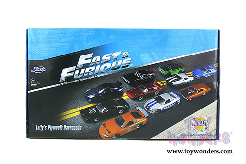Jada Toys Fast & Furious - Letty's Plymouth Barracuda Hardtop (1/24 scale diecast model car, Black) 97310