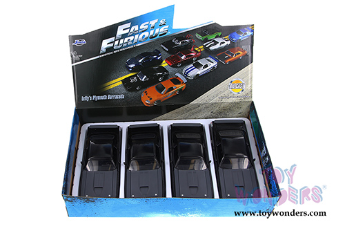 Jada Toys Fast & Furious - Letty's Plymouth Barracuda Hardtop (1/24 scale diecast model car, Black) 97310