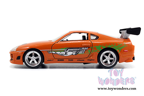 Jada Toys Fast & Furious - Brian's Toyota Supra Hard Top (1/32 scale diecast model car, Orange) 97345