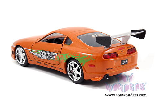 Jada Toys Fast & Furious - Brian's Toyota Supra Hard Top (1/32 scale diecast model car, Orange) 97345