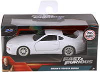 Jada Toys Fast & Furious - Brian's Toyota Supra Hard Top (1/32 scale diecast model car, White) 97346