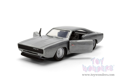 Jada Toys Fast & Furious - Dom's Dodge Charger R/T Hardtop (1/32 scale diecast model car, Bare Metal) 97350