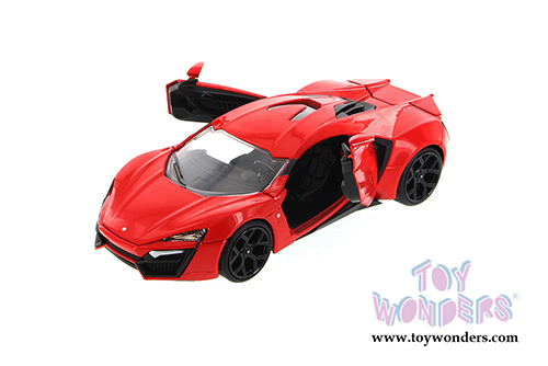 Jada Toys Fast & Furious - Lykan HyperSport Hard Top (1/24 scale diecast model car, Red) 97373