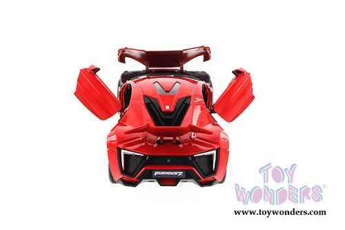 Jada Toys Fast & Furious - Lykan HyperSport Hard Top (1/24 scale diecast model car, Red) 97373
