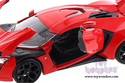 Jada Toys Fast & Furious - Lykan HyperSport Hard Top (1/24 scale diecast model car, Red) 97373