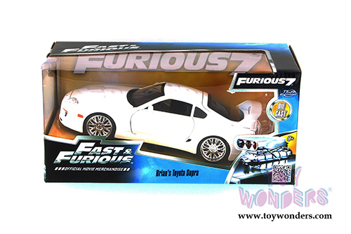 Jada Toys Fast & Furious - Brian's Toyota Supra Hardtop (1995, 1/24 scale diecast model car, White) 97375/4