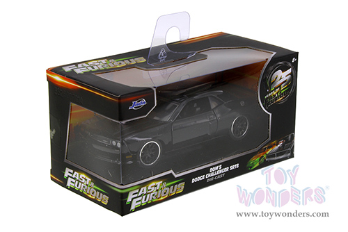 Jada Toys Fast & Furious - Dom's Dodge Challenger ST8 Hard Top (1/32 scale diecast model car, Black) 97384
