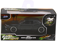 Jada Toys Fast & Furious - Dom's Dodge Challenger ST8 Hard Top (1/32 scale diecast model car, Black) 97384