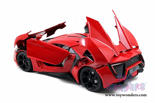 Jada Toys Fast & Furious - Lykan HyperSport Hard Top (1/18 scale diecast model car, Red) 97388/3