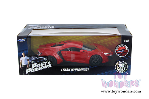 Jada Toys Fast & Furious - Lykan HyperSport Hard Top (1/18 scale diecast model car, Red) 97388/3