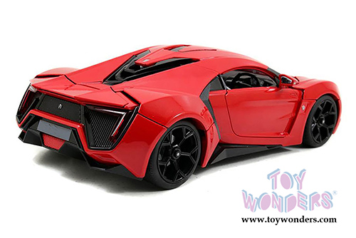 Jada Toys Fast & Furious - Lykan HyperSport Hard Top (1/18 scale diecast model car, Red) 97388