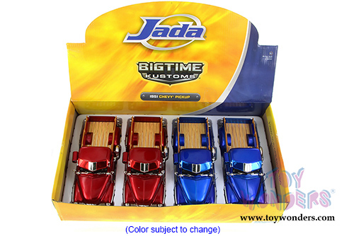 Jada Toys Bigtime Kustoms - Chevy Pickup Truck (1951, 1/24 scale diecast model car, Asstd.) 97425GW