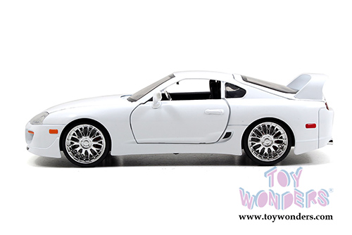 Jada Toys Fast & Furious - Twin Pack - Dom's Dodge Charger and Brian's Toyota Supra Hard Top (1/24 scale diecast model car, Asstd.) 97444