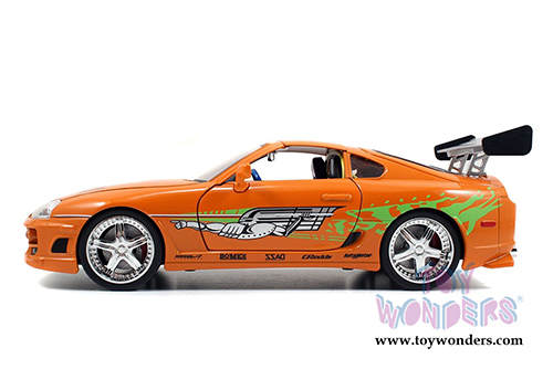 Jada Toys Fast & Furious - Brian's Toyota Supra Hard Top (1/18 scale diecast model car, Orange) 97505OR