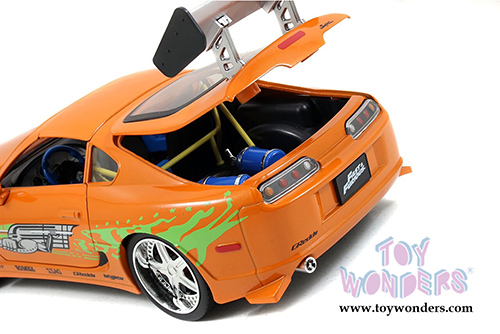 Jada Toys Fast & Furious - Brian's Toyota Supra Hard Top (1/18 scale diecast model car, Orange) 97505OR