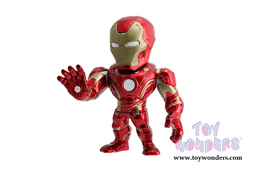 Jada Toys - Metals Die Cast | Captain America: Civil War - Iron Man Figure (4" diecast model toy, Red/Gold) 97557