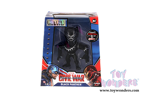 Jada Toys - Metals Die Cast | Captain America: Civil War - Black Panther Figure (4" diecast model toy, Black) 97560