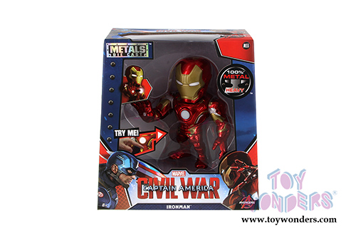 Jada Toys - Metals Die Cast | Captain America: Civil War  -  Iron Man Figure (6" diecast model toy, Red/Gold) 97564