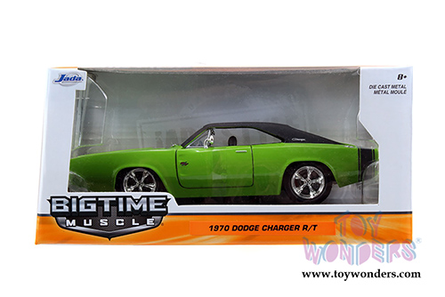 Jada Toys Bigtime Muscle - Dodge Charger R/T Hardtop (1970, 1/24 scale diecast model car, Asstd.) 97593A