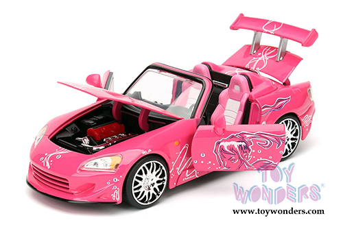 Jada Toys Fast & Furious - Suki's Honda S2000 Convertible (2001, 1/24 scale diecast model car, Pink) 97604/4