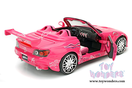 Jada Toys Fast & Furious - Suki's Honda S2000 Convertible (2001, 1/24 scale diecast model car, Pink) 97604/4