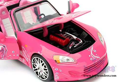 Jada Toys Fast & Furious - Suki's Honda S2000 Convertible (2001, 1/24 scale diecast model car, Pink) 97604/4