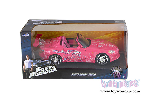 Jada Toys Fast & Furious - Suki's Honda S2000 Convertible (2001, 1/24 scale diecast model car, Pink) 97604/4