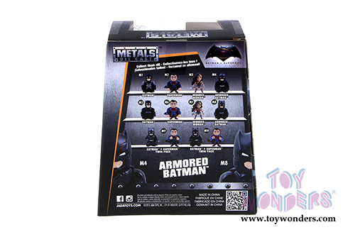 Jada Toys - Metals Die Cast | Batman v Superman - Batman Armored Alternate Version Figure (4" diecast model toy, Black) 97666