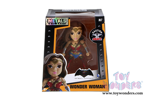 Jada Toys - Metals Die Cast | Batman v Superman - Wonder Woman Alternate Version Figure (4" diecast model toy, Red) 97667