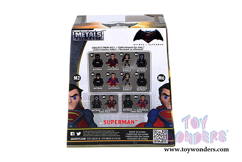 Jada Toys - Metals Die Cast | Batman v Superman - Superman Figure (4" diecast model toy, Blue) 97669