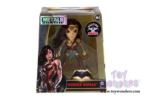 Jada Toys - Metals Die Cast | Batman v Superman - Wonder Woman Figure (4" diecast model toy, Red) 97671