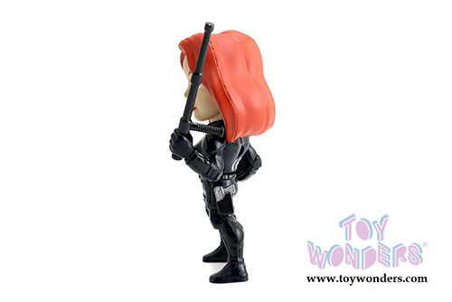 Jada Toys - Metals Die Cast | Captain America: Civil War - Black Widow Figure (4" diecast model toy, Black) 97680