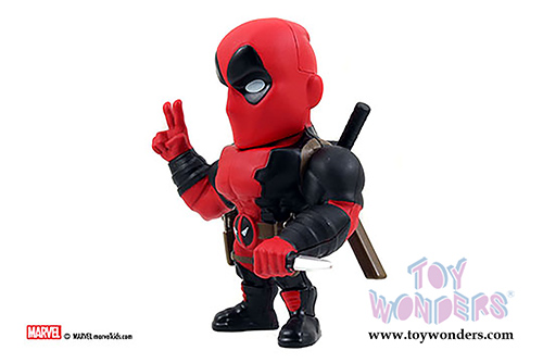 Jada Toys - Metals Die Cast | Captain America: Civil War - Deadpool Figure (4" diecast model toy, Black/Red) 97721