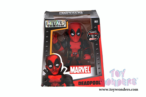 Jada Toys - Metals Die Cast | Captain America: Civil War - Deadpool Figure (4" diecast model toy, Black/Red) 97721