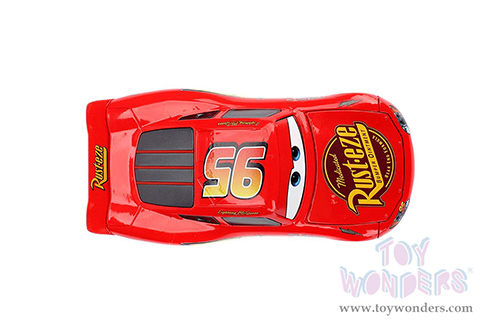 Jada Toys - Hollywood Rides | Lightning McQueen #95 Red with Extra Wheels Disney & Pixar "Cars" Movie (1/24, diecast model car, Red) 97751