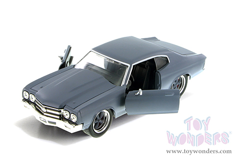 Jada Toys Fast & Furious - Dom's Chevrolet® Chevelle® SS™ Hardtop (1970, 1/24 scale diecast model car, Primer Gray) 97835/4