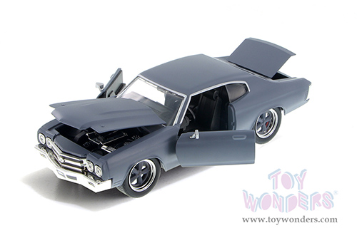 Jada Toys Fast & Furious - Dom's Chevrolet® Chevelle® SS™ Hardtop (1970, 1/24 scale diecast model car, Primer Gray) 97835/4