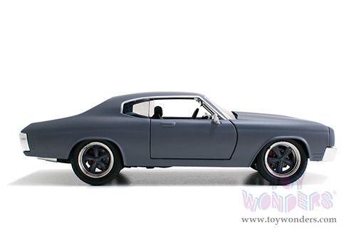 Jada Toys Fast & Furious - Dom's Chevrolet® Chevelle® SS™ Hardtop (1970, 1/24 scale diecast model car, Primer Gray) 97835/4