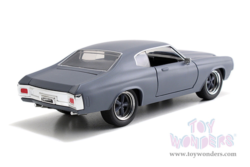 Jada Toys Fast & Furious - Dom's Chevrolet® Chevelle® SS™ Hardtop (1970, 1/24 scale diecast model car, Primer Gray) 97835/4