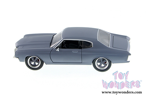 Jada Toys Fast & Furious - Dom's Chevrolet&reg; Chevelle&reg; SS&trade; Hardtop (1970, 1/24 scale diecast model car, Prime Gray) 97835