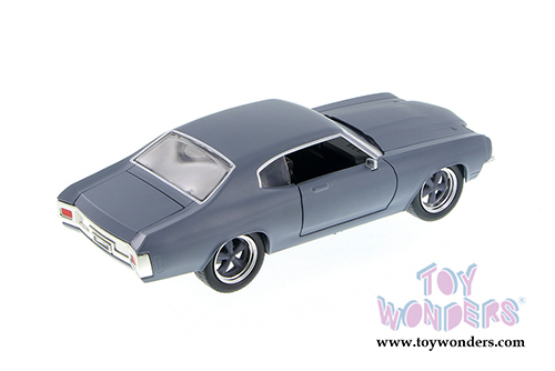 Jada Toys Fast & Furious - Dom's Chevrolet&reg; Chevelle&reg; SS&trade; Hardtop (1970, 1/24 scale diecast model car, Prime Gray) 97835
